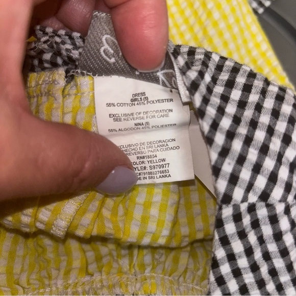 Emily Rose Yellow and Black Embellished Ruffled Sundress - Picture 3 of 3